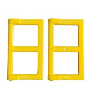 LEGO Window Pane Yellow 1x2x3 Lot of 2‎ 60608 Replacement Parts Pieces Bundle